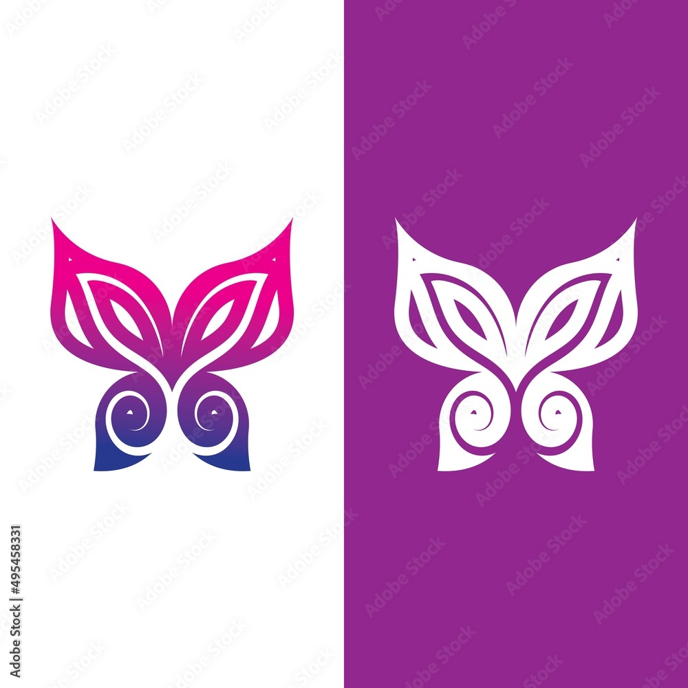 Obraz premium Beauty Butterfly icon vector design