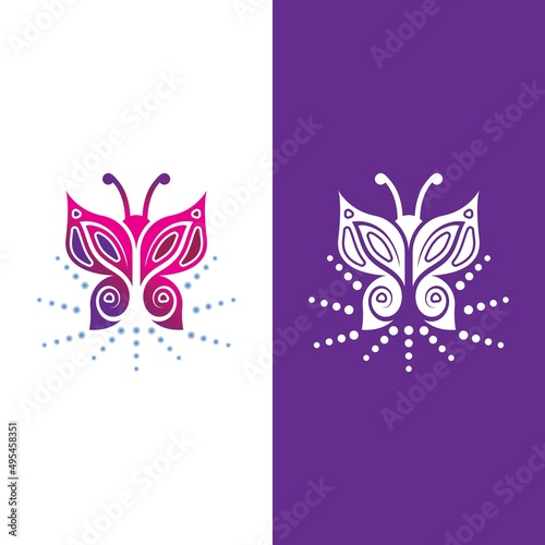 Beauty Butterfly icon vector design
