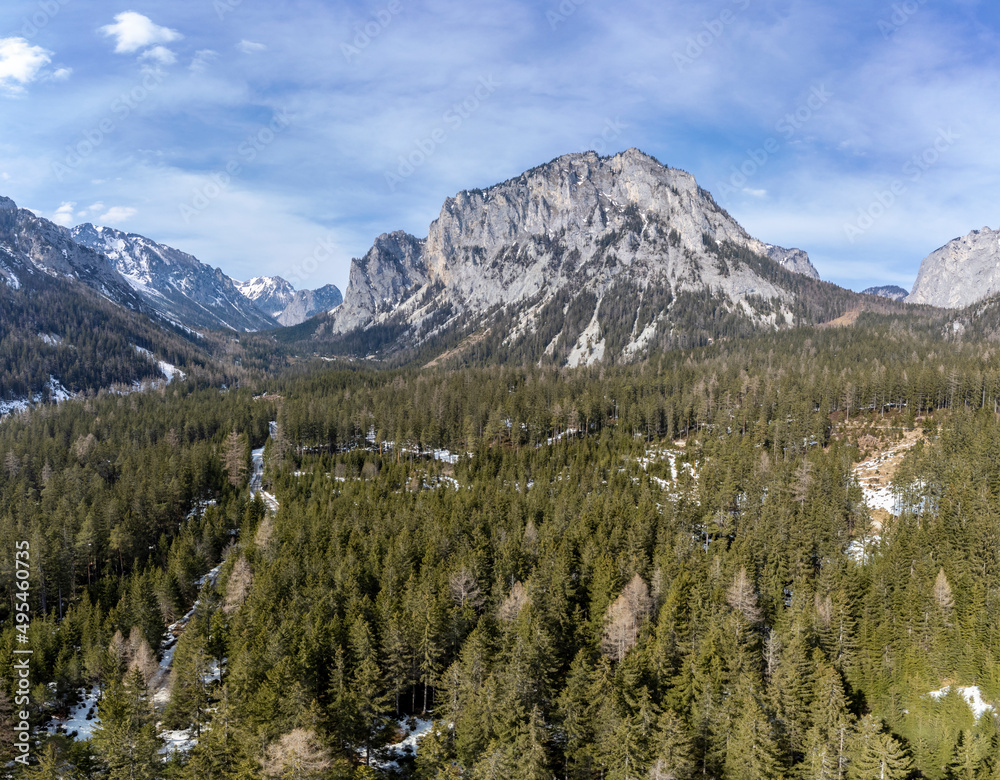 peak Pribitz on mounatin range Hochschwab in Styria, Austria