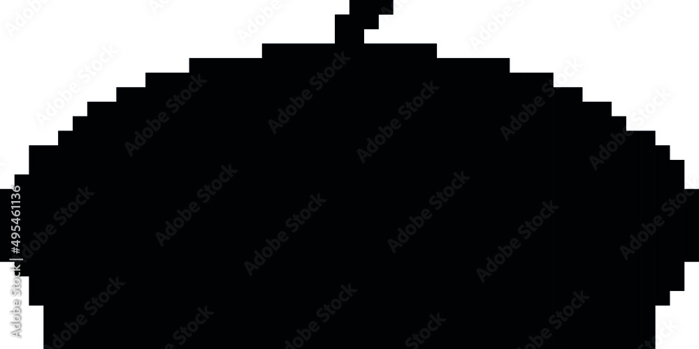 Hat pixel art. vector illustration.hat image or clip art. Stock Vector