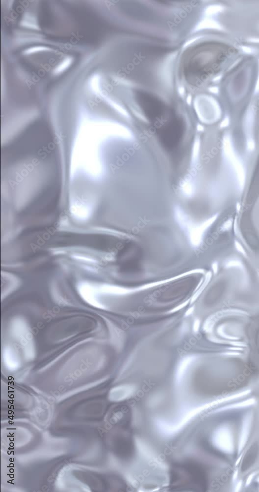Liquid abstract Silver and mercury. Fluid silver background with ripples and waves . Silver luxury liquid in motion. Liquid luxury background