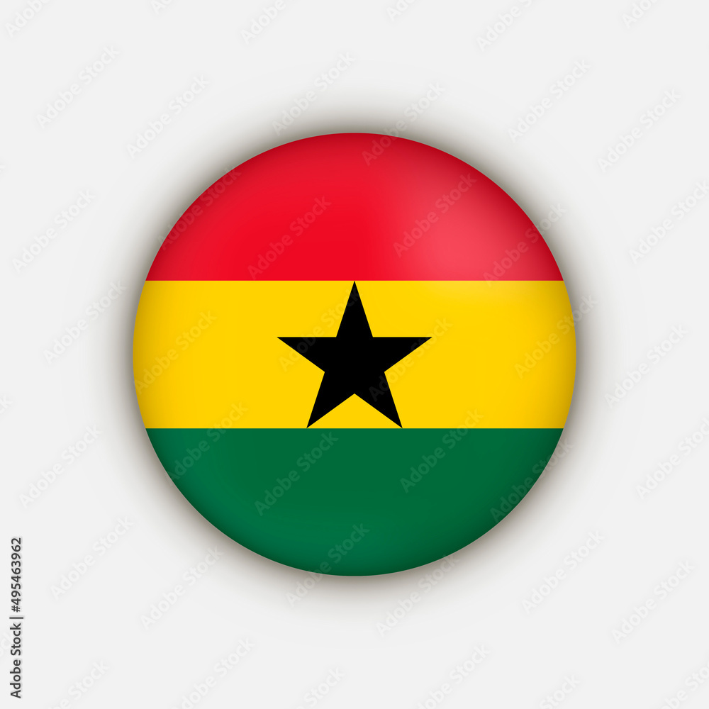 Country Ghana. Ghana flag. Vector illustration. Country Ghana. Ghana flag. Vector illustration.