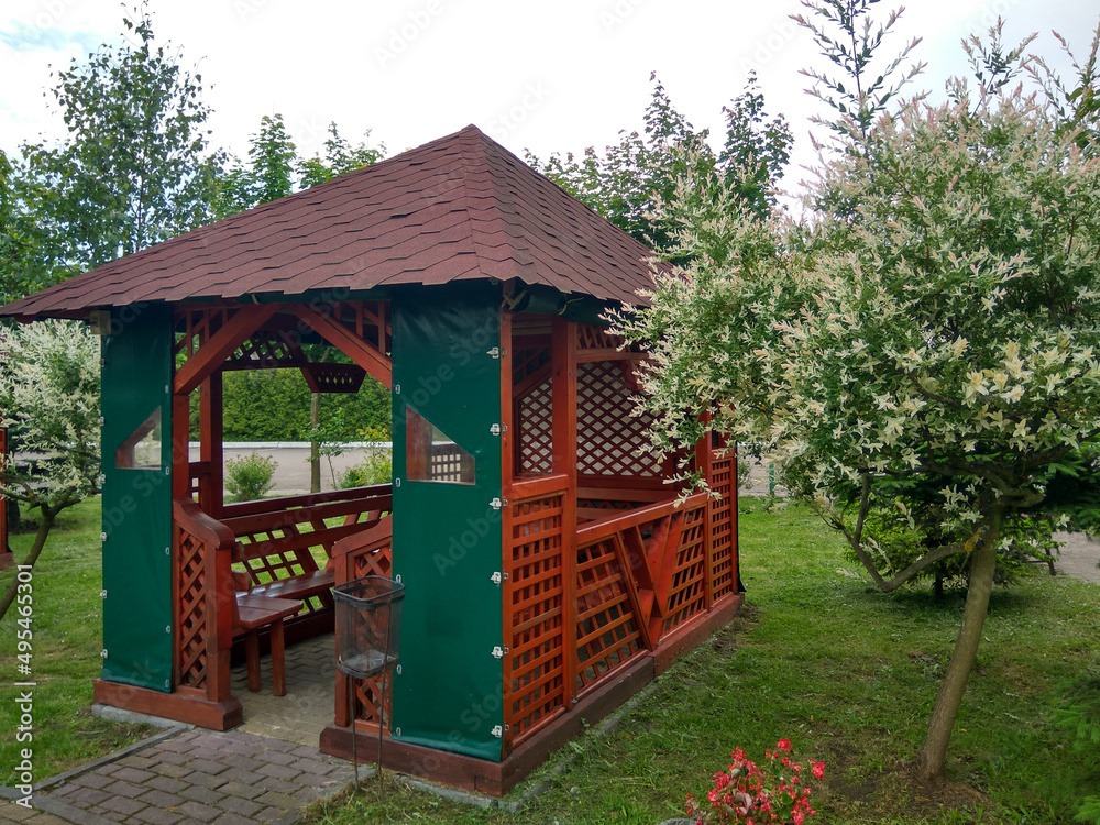 Naklejka premium Spring. Barbecue time