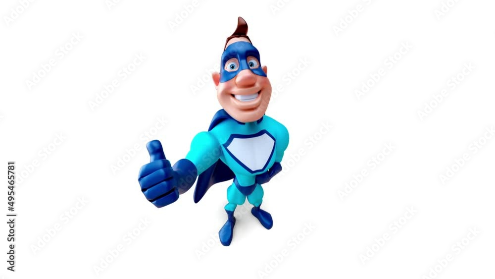 Fun 3D cartoon fun superhero Fun 3D cartoon fun superhero