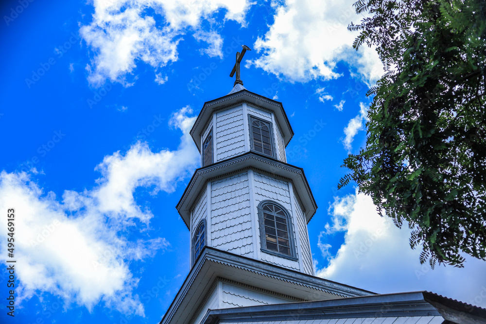 church steeple against sky