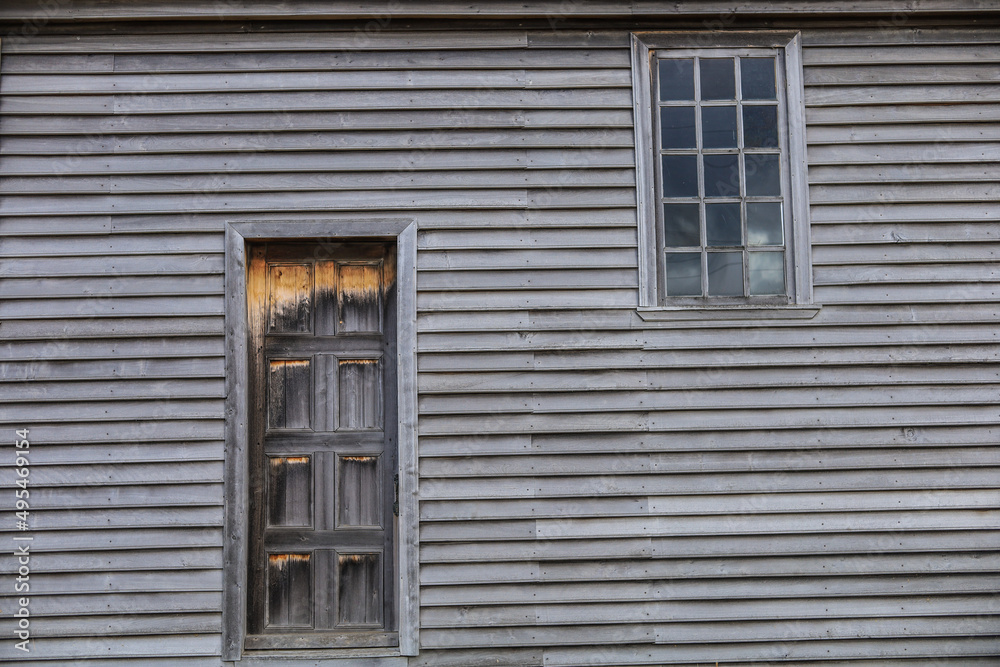 old wooden window