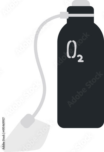 Bottled Oxygen for Climbing Illustration