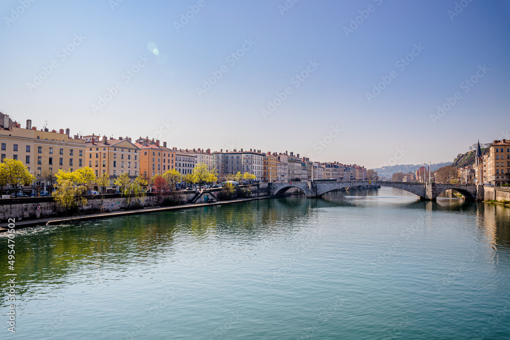 Naklejka premium Les Quais de Saône à Lyon