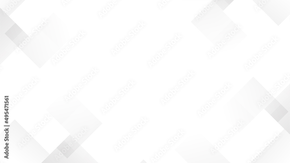 Obraz premium Abstract geometric white and gray on light silver gradient background. Modern banner design. Vector Illustration
