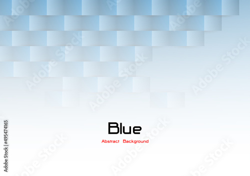 Blue abstract vector background, paper realistic style texture