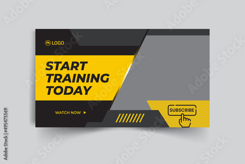 Fitness-Gym Youtube Thumbnail Templates