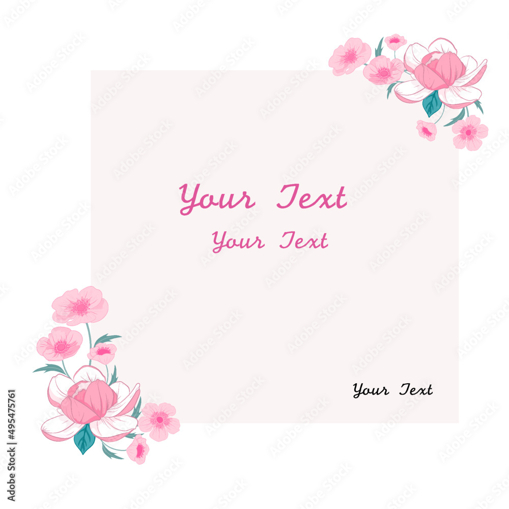 Flower design.Card design.Wedding card Design for print. Flower design.Card design.Wedding card Design for print.