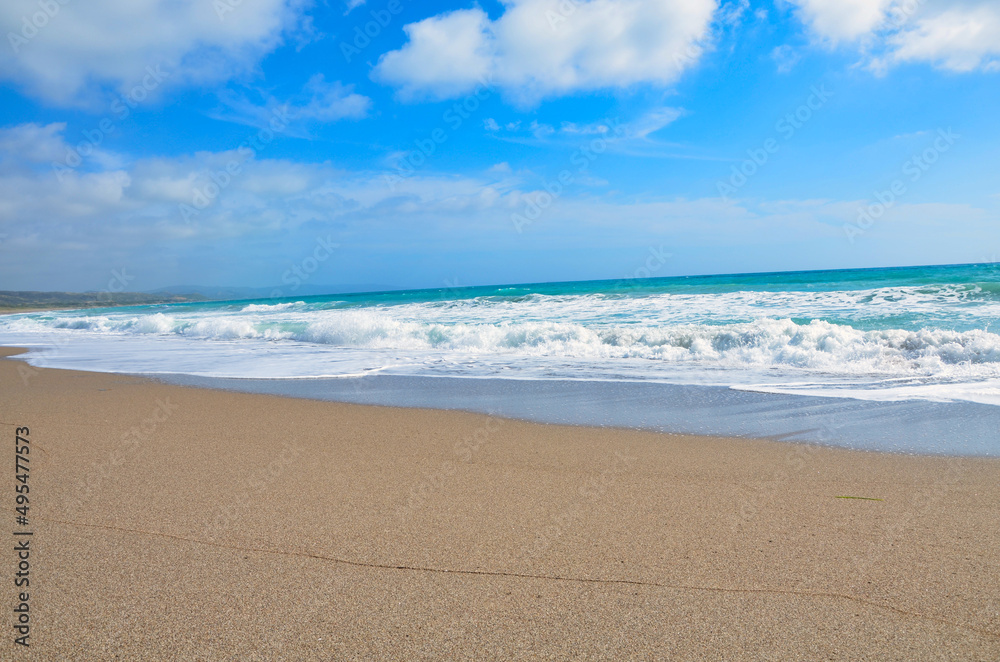 Strand, Meer, Brandung, Hintergrund, Urlaub, Landschaft, Natur