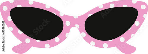 Trendy Sunglasses Colored Illustration