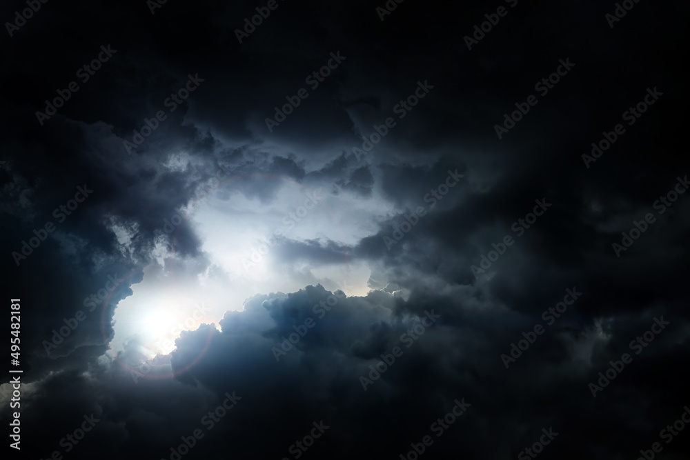 Cloudscape with a Light Cloudscape with a Light