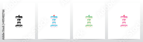 Multilevel Cake Letter Logo Design I