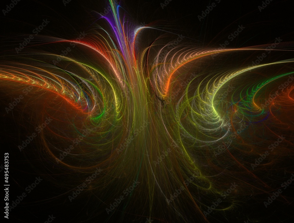 Imaginatory fractal abstract background Image