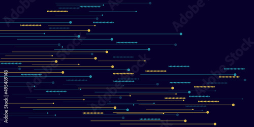 Abstract background with arrows. Vector design. Lines dot point arrows of triangles technological innovations vector background design.