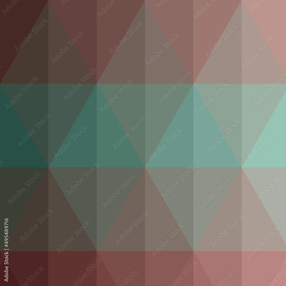 Fototapeta premium Abstract color Low-Polygones Generative Art background illustration
