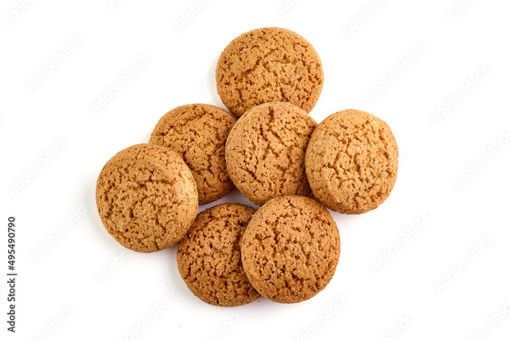 Oatmeal Cookies, isolated on white background. Oatmeal Cookies, isolated on white background.