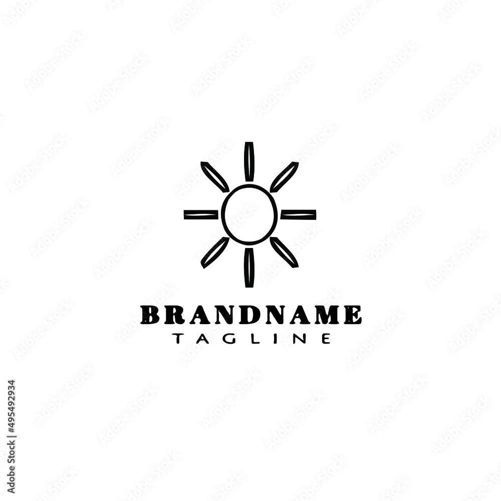 sun logo icon design template vector illustration sun logo icon design template vector illustration