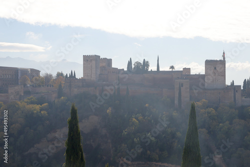 Alhambra castle in Granada, Andalucia, Spain