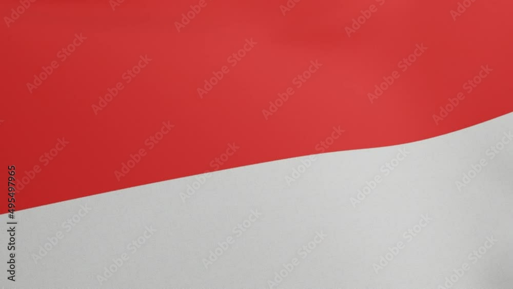 National flag of Indonesia waving original size and colors 3D Render, Republic of Indonesia flag textile designed by Fatmawati, coat of arms Indonesia independence day National flag of Indonesia waving original size and colors 3D Render, Republic of Indonesia flag textile designed by Fatmawati, coat of arms Indonesia independence day
