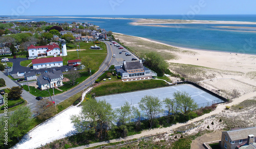 Historic Chatham, Lighthouse Aerial at Chatham, Cape Cod photo