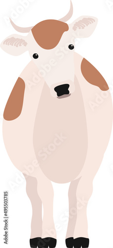 Cow Cartoon Illustration