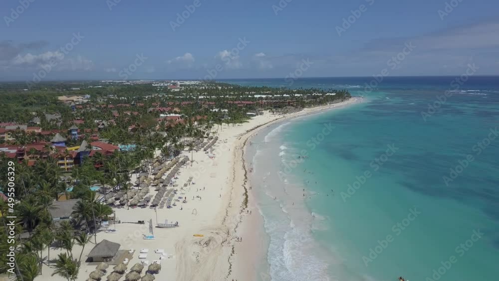 Aerial view of Punta Cana, hotel, resort, beach, Republica Dominicana Aerial view of Punta Cana, hotel, resort, beach, Republica Dominicana