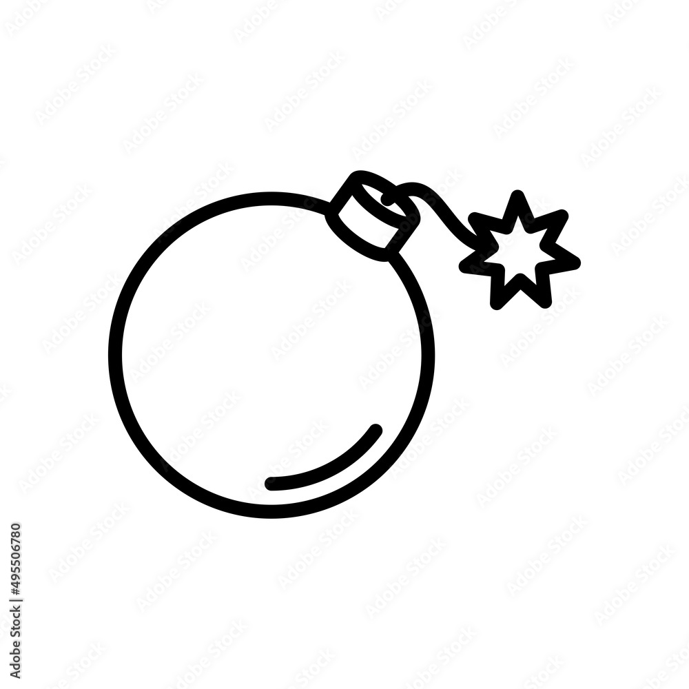 Obraz premium Bomb Icon Logo Design Vector Template Illustration
