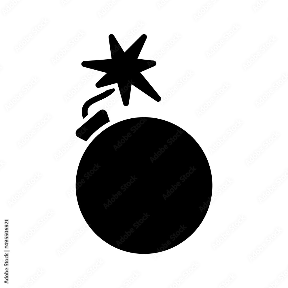 Bomb Icon Logo Design Vector Template Illustration Bomb Icon Logo Design Vector Template Illustration