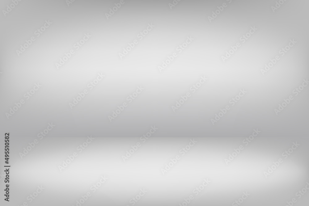 White empty room. Abstract mesh background. Horizontal template for design. Vector.