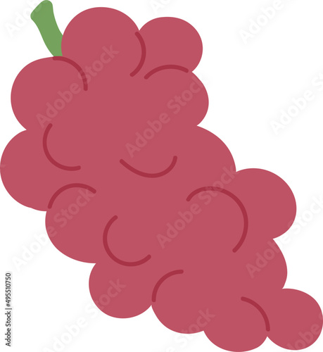 Grape Cartoon Illustration