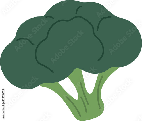 Broccoli Cartoon Illustration