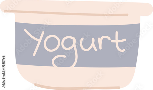 Yogurt Cartoon Illustration