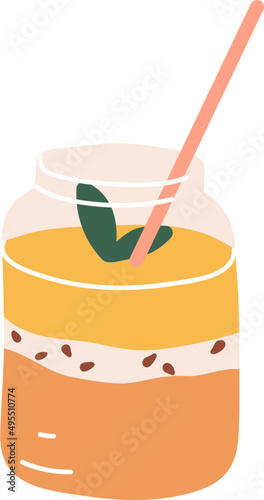 Smoothie Cartoon Illustration