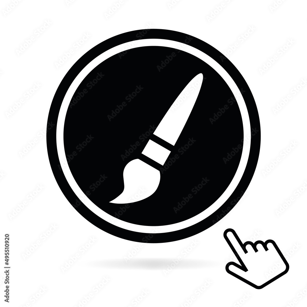 Logo peinture fraîche.