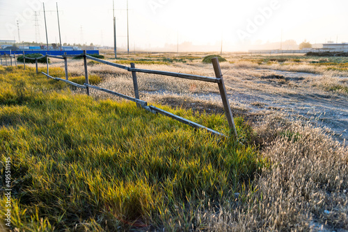 Fence in a rural area