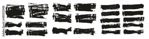 Flat Sponge Thin Artist Brush Short Background High Detail Abstract Vector Background EXTRA Set 