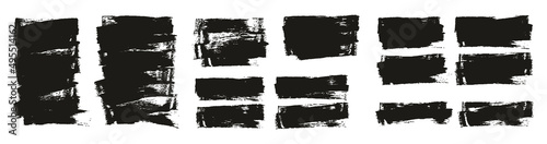 Flat Sponge Thin Artist Brush Short Background High Detail Abstract Vector Background EXTRA Set 
