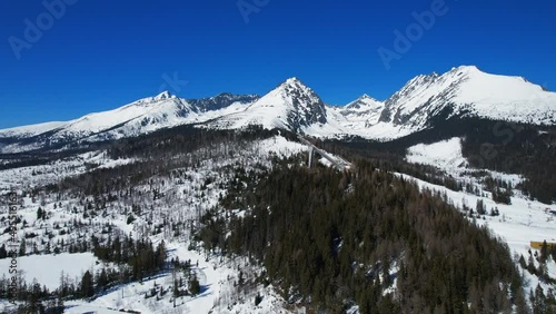 Dronefly around the observation tower