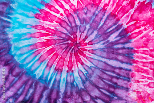 Fashionable Retro Abstract Psychedelic Tie Dye Swirl Design.