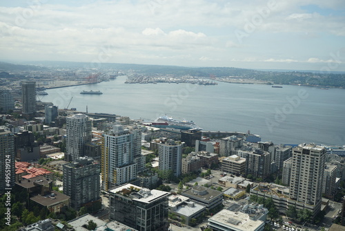 City skyline from the top