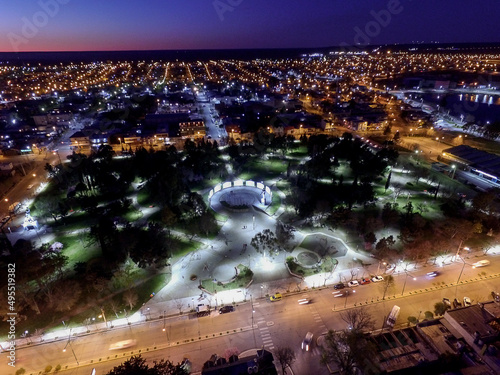 Trelew, Argentina, from above photo