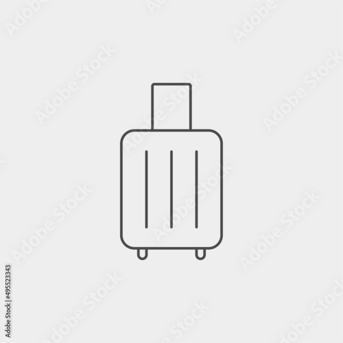 Suitcase vector icon sign symbol