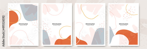 Set of abstract creative universal artistic templates. Good for poster, card, invitation, flyer, cover, banner, placard, brochure and other graphic design.
