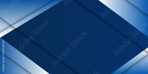 Banner design with dark blue stripes pattern and diagonal white color with Light Blue vector with straight lines.