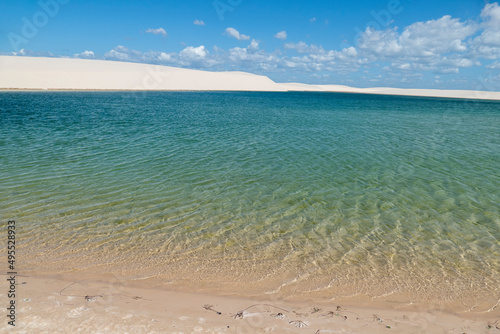 Sand Dunes and Lagoons in Lencois Maranhenses  Brazil