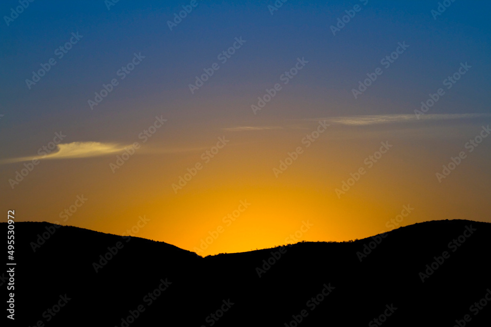 sunset in the mountains sunset in the mountains